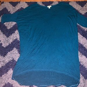 LULAROE BLUE SHIRT DRESS